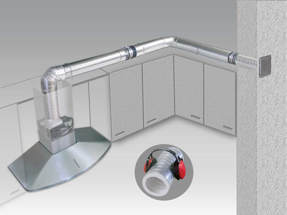 Verlegebesipiel ISOflexa® Abluftmauerkasten