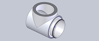 ISOflexa® Star Abzweigstück 90° mit Revisionsdeckel- STEP